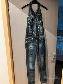Salopette jeans donna