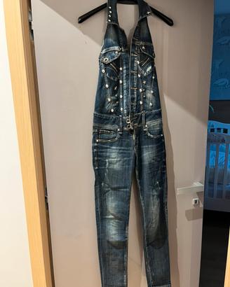Salopette jeans donna