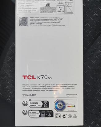 smartphone nuovo ,ancora impacchettato TCL K70 5G