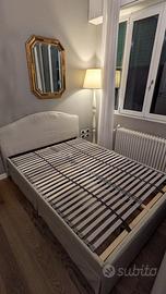 Letto matrimoniale IKEA 140x200 grigio