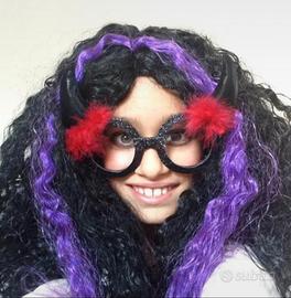 Cosplay set completo: parrucca tridente occhiali