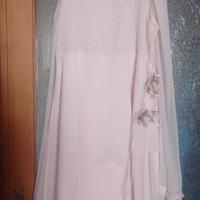 vestito da cerimonia rosa per ragazza 12-13 anni