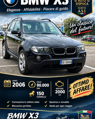 BMW x3 2.d   "Storica "  90.ooo Km !  ASI *
