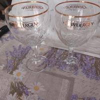 2 bicchieri birra Grimbergen 1128