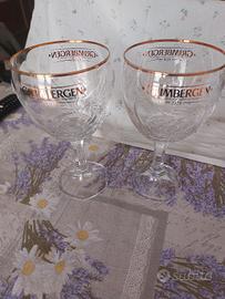 2 bicchieri birra Grimbergen 1128