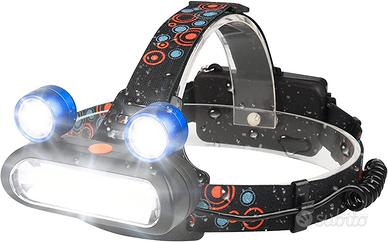 Lampada frontale LED 4 modalità 500 lm ricaricabil