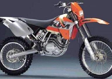TELAIO TARGATO KTM EXC 520 2000 2001 2002