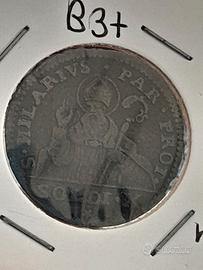 Moneta da 1/2 lira Parma Ferdinando I di Borbone 