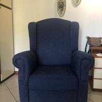 Poltrona bergere reclinabile