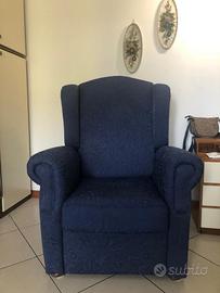 Poltrona bergere reclinabile