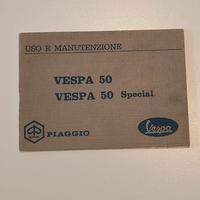 Manuale uso manutenzione Vespa Piaggio 50 special