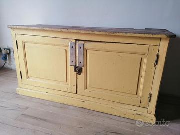 Credenza antica mobile industriale vintage legno