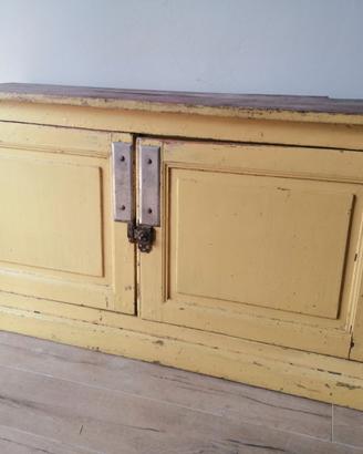 Credenza antica mobile industriale vintage legno