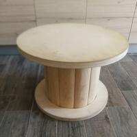 Tavolino bobina in legno