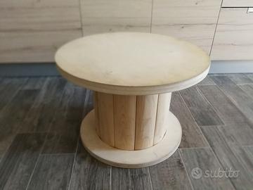 Tavolino bobina in legno