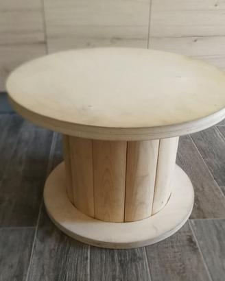 Tavolino bobina in legno