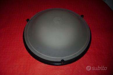 PLAFONIERA TONDA IN VETRO SATINATO