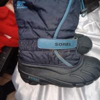 sorel stivali neve impermeabili blu 36 