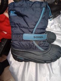 sorel stivali neve impermeabili blu 36 