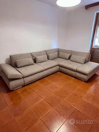 Divano letto angolare grigio