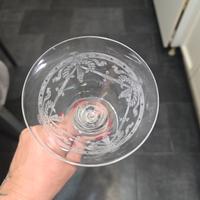 Set 9 bicchieri cristallo antichi