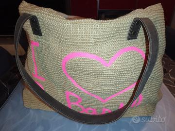 Borsa mare in paglia Saint Barth
