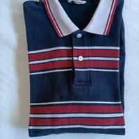 Polo Oviesse vintage blu rigata