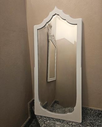 Specchio restaurato shabby chic 49x115cm