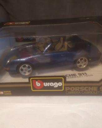 modellino Porsche 911 cabriolet scala 1/18 burago