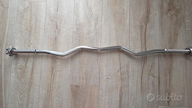 bilancere EZ curvo 120cm NUOVO mai usato