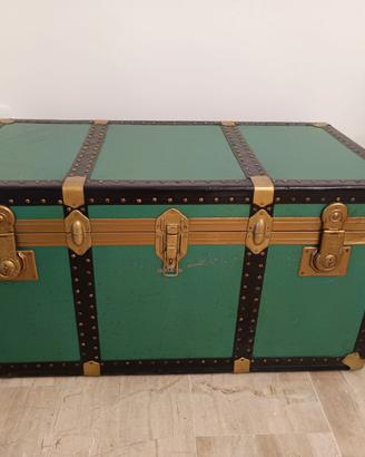 Baule verde vintage