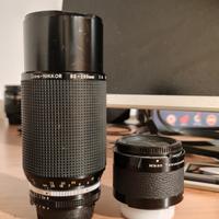 Nikon 80-200 f4 fisso con teleconverter 1.5x