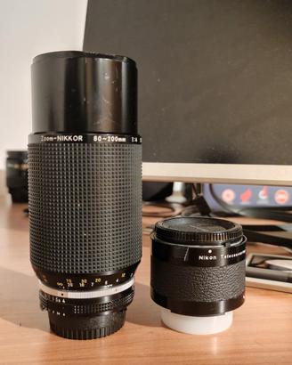 Nikon 80-200 f4 fisso con teleconverter 1.5x