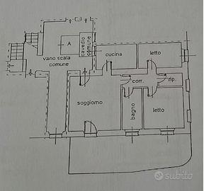 appartamento quadrilocale con giardino