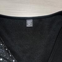 vestito nero con cintura