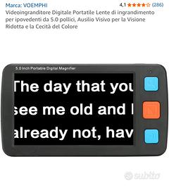 Videoingranditore Digitale Portatile VOEMPHI