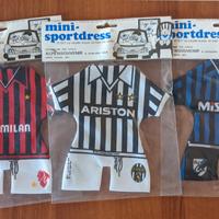 Mini Maglie Juventus Inter Milan anni '80
