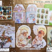 Vintage 80 Biglietti Natale Adesivi Betsey Kartos