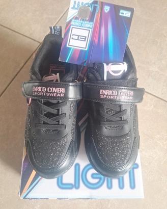 scarpe da Ginnastica bambina glitter e luci
