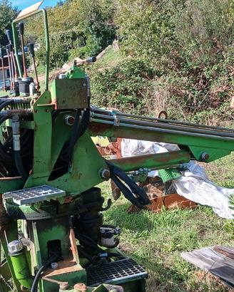 macchina raccolta olive, scuotitore a pettine