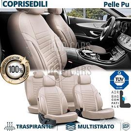 SET COPRISEDILI per Lancia Delta in PELLE Beige