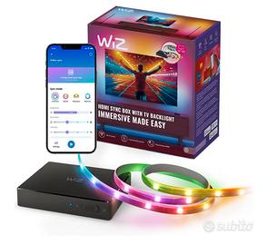 WiZ HDMI Sync Box con Striscia LED RGBIC per TV