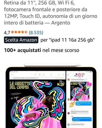 IPAD 16A 256 GB