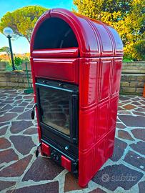 STUFA A LEGNA IN GHISA, LA NORDICA MOD. "LUNA" 8KW