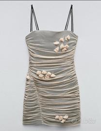Vestito Zara con tulle e fiori CON CARTELLINO