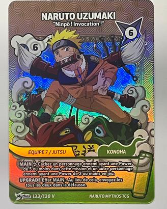 Promo Naruto Uzumaki 133/130 V Naruto Mythos TCG