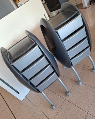 coppia carrelli parrucchieri 