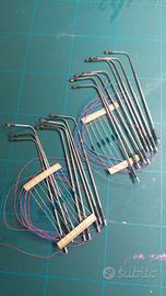 Set di 16 Lampioni LED Warm White per Modellismo 
