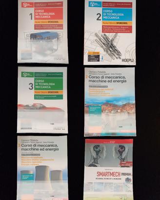 LIBRI PER 3°-4°-5° MECCATRONICA, vedi descrizione.