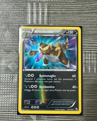 Lotto carte pokemon con Krookodile rara segreta
